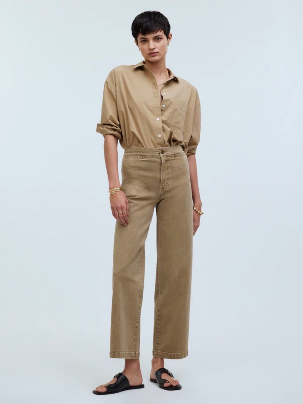 Madewell Emmett wide-leg crop